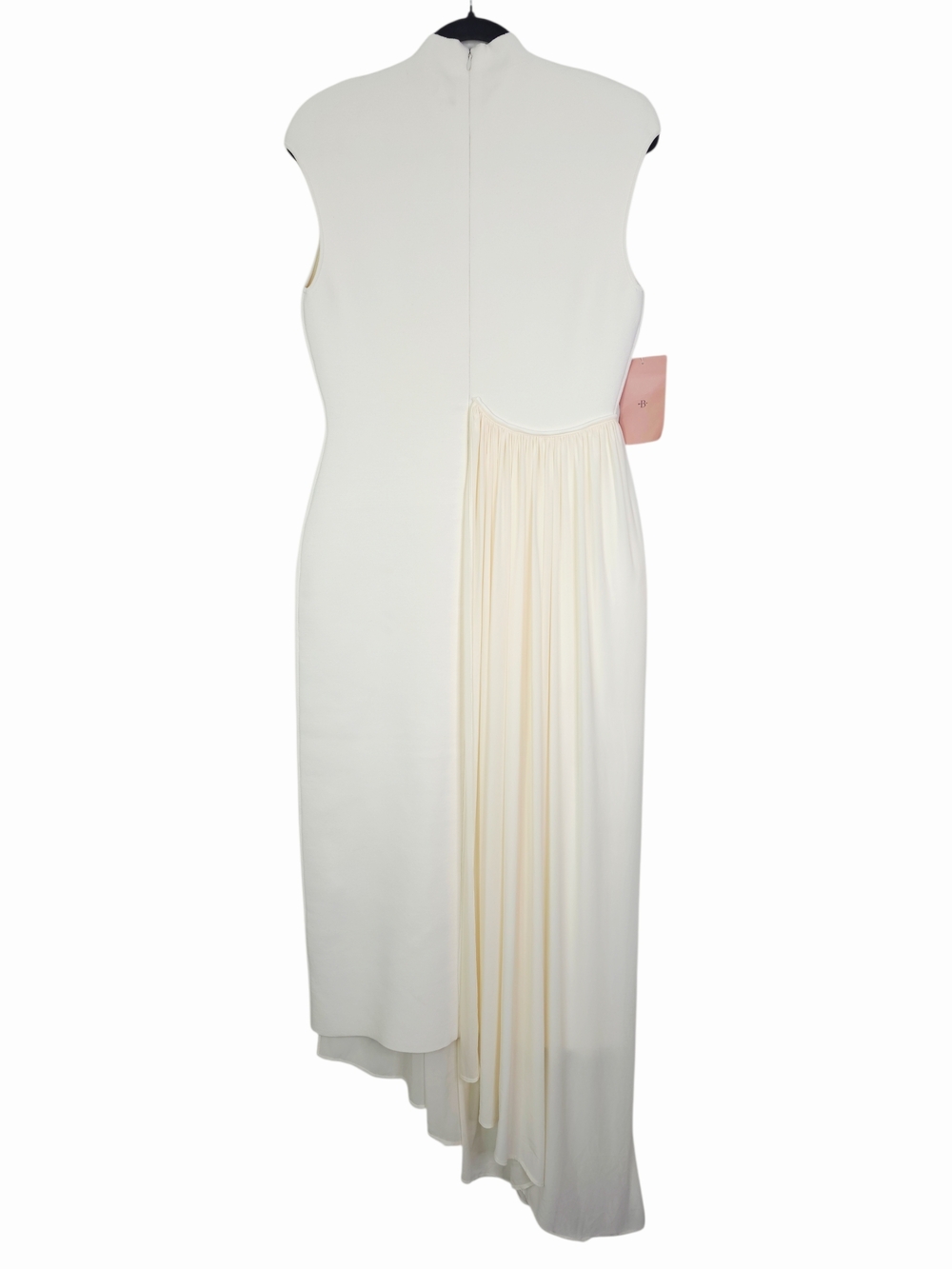 Et Ochs Francis Midi Dress Ivory White Asymmetric Knit Combo NWT Size M - Picture 7 of 15